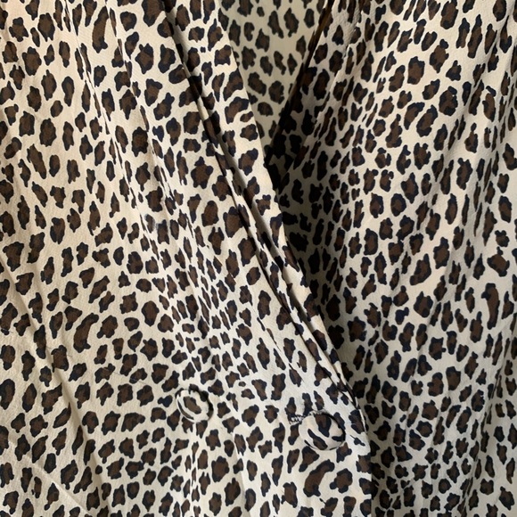 Vintage Silk Animal Print Top - Picture 4 of 5